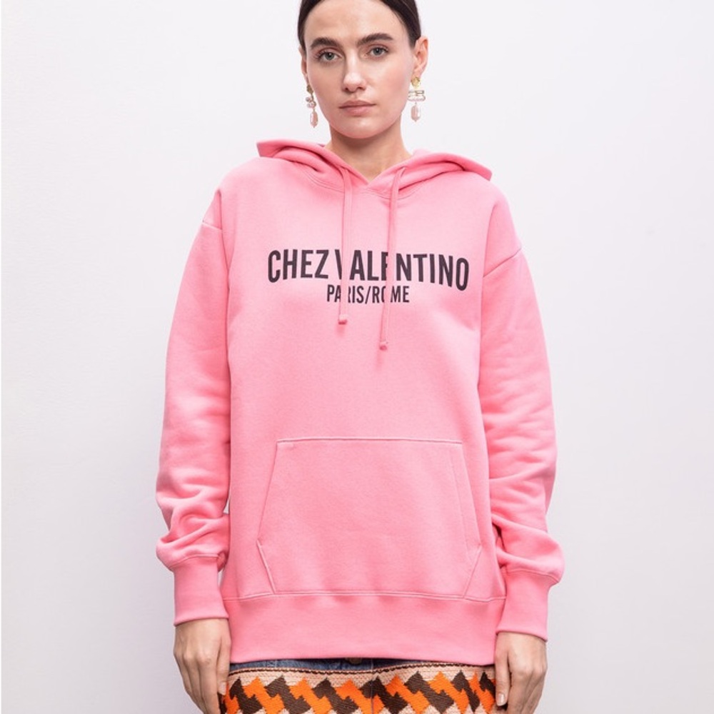 Authentic NEW Valentino Garavani pink oversized Hoodie